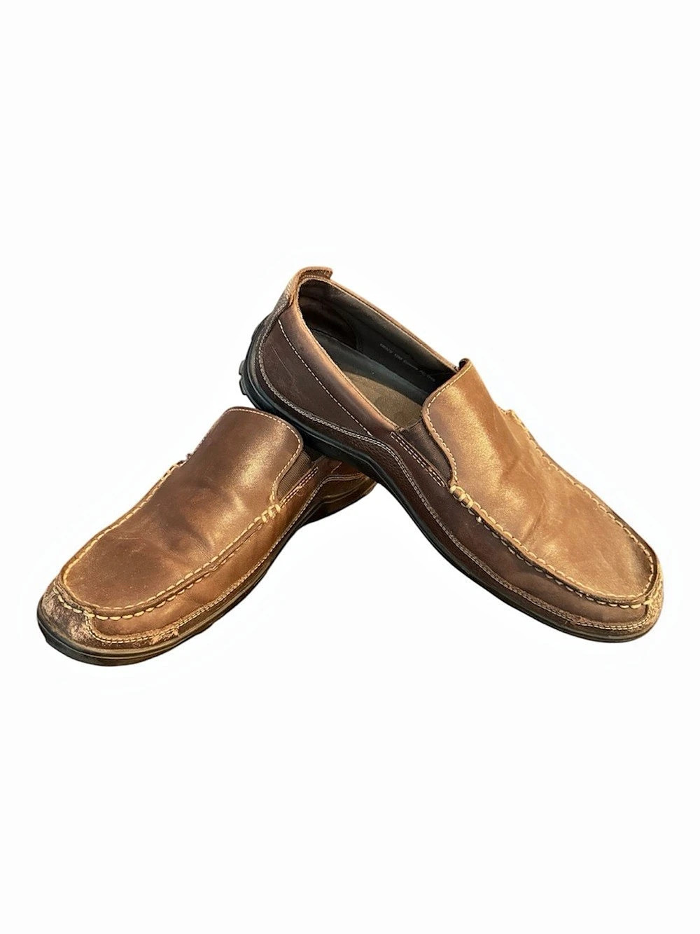 Cole Haan Men’s Brown Leather Driving Moccasins Slip-On Loafers